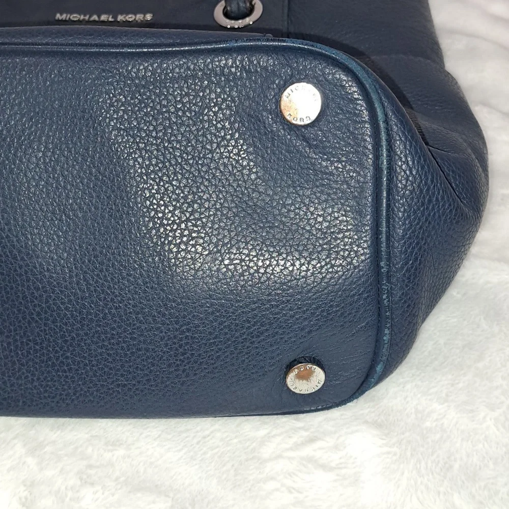 Michael Kors- Authentic Navy Leather Bag